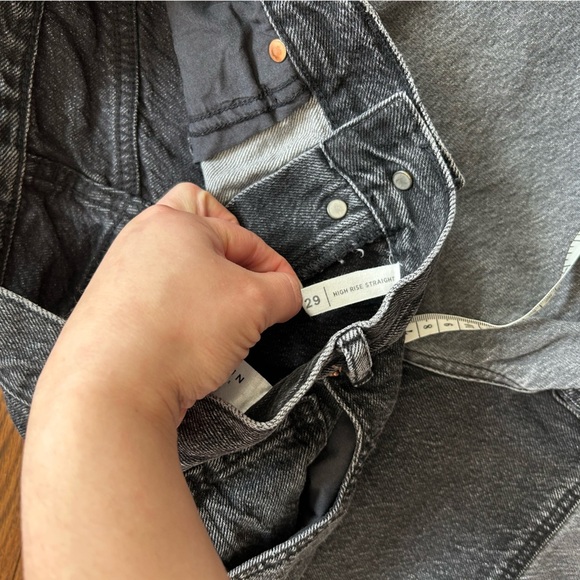 PacSun Two Panel High Waisted Straight Leg Jeans - Picture 6 of 9